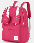 Himawari Waterproof Canvas Backpack Bag with Removable Coin Purse