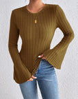 Honey Round Neck Flare Sleeve T-Shirt