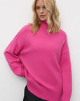 Basic Bae Turtleneck Dropped Shoulder Long Sleeve Sweater