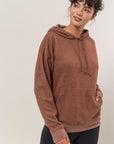 HYFVE Brushed Long Sleeve Hoodie with Kangaroo Pocket