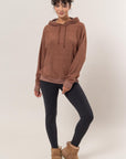 HYFVE Brushed Long Sleeve Hoodie with Kangaroo Pocket