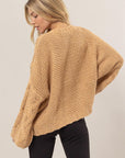 HYFVE Cable Knit V-Neck Sweater