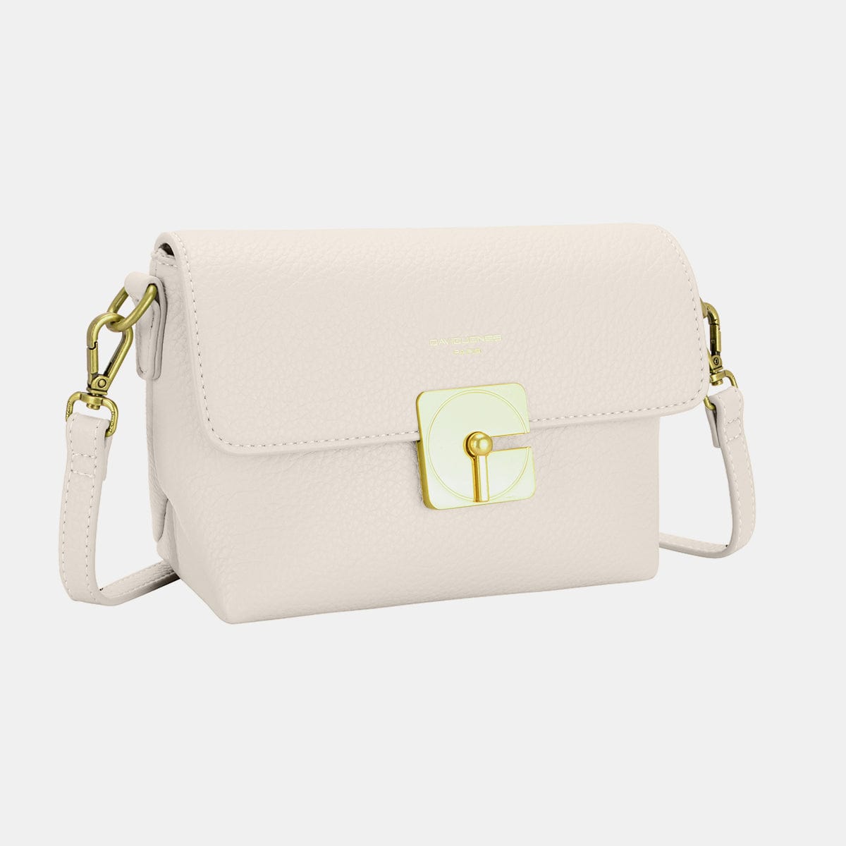 White Smoke David Jones PU Leather Crossbody Bag