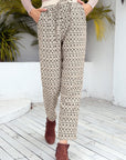 Ivy Lane Tied Printed Pants with Pockets