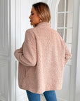 Ivy Lane Zip Up Long Sleeve Fuzzy Jacket