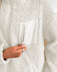 Ivy Lane Zip Up Long Sleeve Fuzzy Jacket