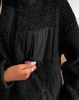 Ivy Lane Zip Up Long Sleeve Fuzzy Jacket