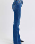 Judy Blue Full Size Run Mid-Rise Bootcut Jeans with Thermal Lining