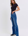 Judy Blue Full Size Run Mid-Rise Bootcut Jeans with Thermal Lining