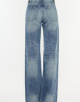 Dim Gray Kancan Distressed High Waist Bootcut Jeans