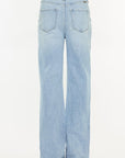 White Smoke Kancan Distressed High Waist Straight Jeans