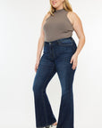 Kancan Full Size Mid Rise Flare Jeans