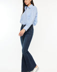 Kancan Full Size Mid Rise Flare Jeans