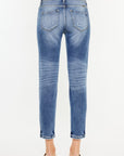 Kancan High Rise Distressed Mom Jeans