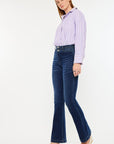 Kancan High Rise Double Waistband Flare Jeans