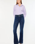 Kancan High Rise Double Waistband Flare Jeans