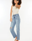 Kancan Ultra High Rise Distressed Straight Jeans