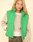 VERY J Zip Up Puffer Padded Warm Vest