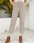 Ivy Lane Tied Printed Pants with Pockets