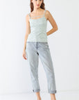 Lavender Le Lis Heathered Ribbed Adjustable Strap Cami