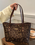 Leopard Polyester Tote Bag