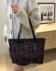 Leopard Polyester Tote Bag