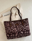 Leopard Polyester Tote Bag