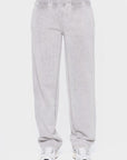 Mono B Elastic Waist Fleece Pants with Pockets