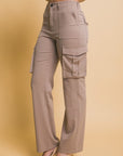 Love Tree High Rise Cargo Pants with Pockets