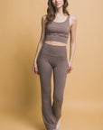 Love Tree High Waist Flare Active Leggings with Side Pockets