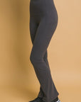 Love Tree High Waist Flare Leggings with Side Pockets