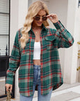 Mandy Plaid Button Up Long Sleeve Shirt