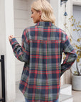 Mandy Plaid Button Up Long Sleeve Shirt