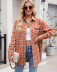 Mandy Plaid Button Up Long Sleeve Shirt