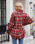 Mandy Plaid Button Up Long Sleeve Shirt