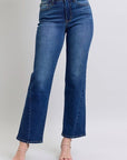 Judy Blue Full Size Side Seam Detail Straight Jeans with Pockets