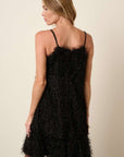 Mittoshop Feather Ruffle Hem Mini Cami Dress