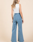 Mittoshop High Waist Wide Leg Jeans