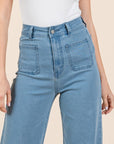 Mittoshop High Waist Wide Leg Jeans