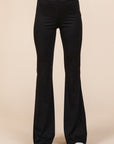 Mittoshop Stretchy Soft Elastic Waist Flare Pants