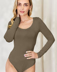 Basic Bae Full Size Round Neck Long Sleeve Bodysuit