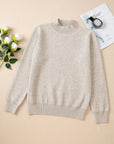 Mock Neck Long Sleeve Sweater