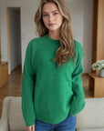 Mock Neck Long Sleeve Sweater