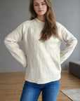 Mock Neck Long Sleeve Sweater