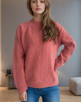 Mock Neck Long Sleeve Sweater