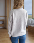 Mock Neck Long Sleeve Sweater