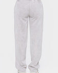 Mono B Elastic Waist Fleece Pants with Pockets