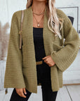 Open Front Long Sleeve Cardigan