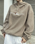 Mountain Quarter Zip Long Sleeve Hoodie