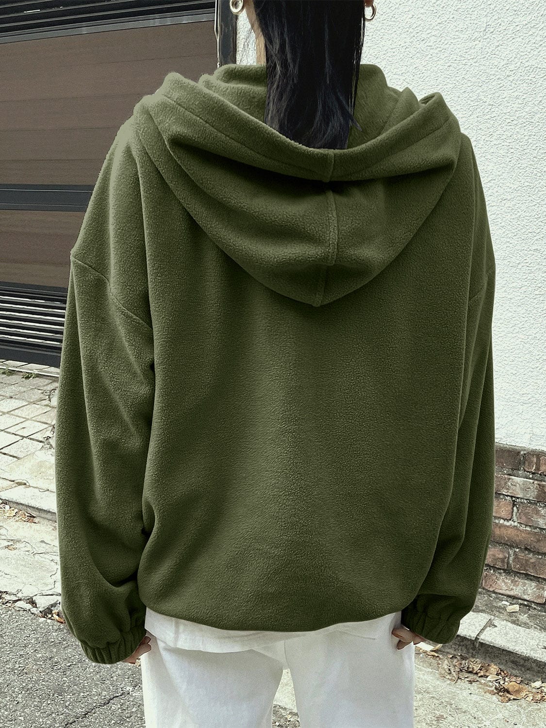 Mountain Quarter Zip Long Sleeve Hoodie